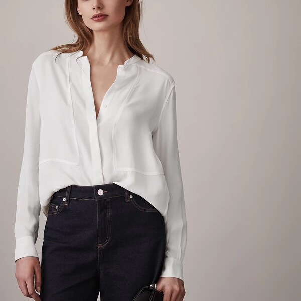 Womens Elegant Silk Blouse