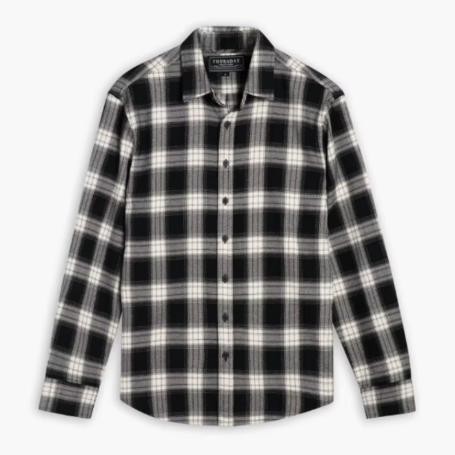 Basic Plaid Long Sleeve Shirt