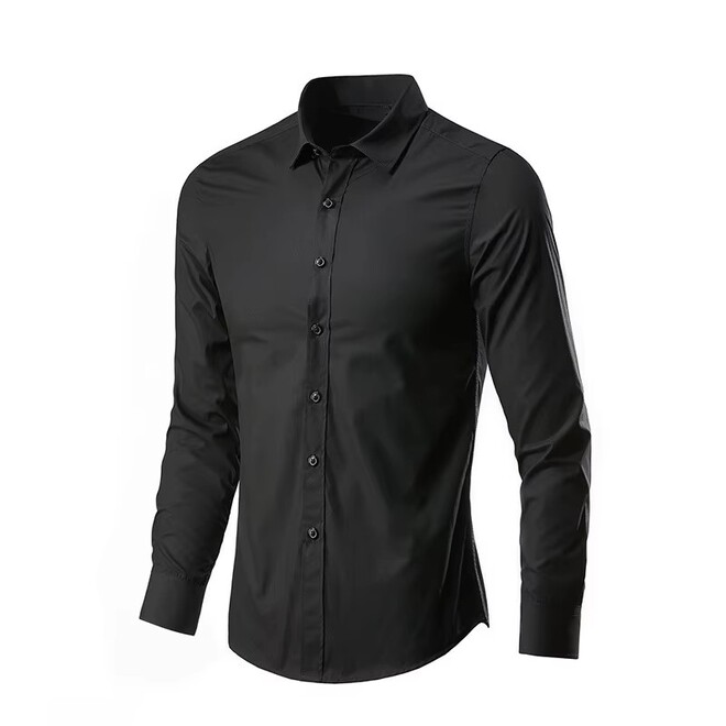 Formal Mens Autumn Solid Shirt