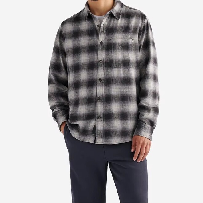 Men Cotton Plaid Flannel Shirt