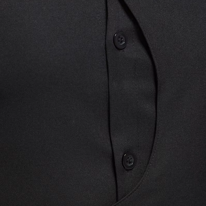 Wholesale 2 Pcs of Mens Casual Long Sleeve Shirt with Diagonal Button and Henry Collar
