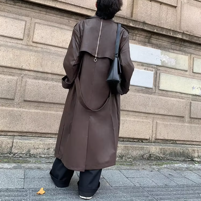 Loose Long Autumn Mens Trench Coat