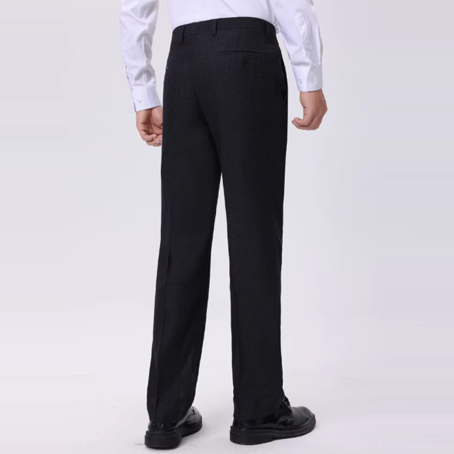 Autumn Loose Straight Non Iron Single Pleat Dress Pants