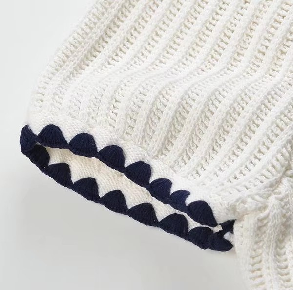 Fall New Short Sleeved Knit Sweater