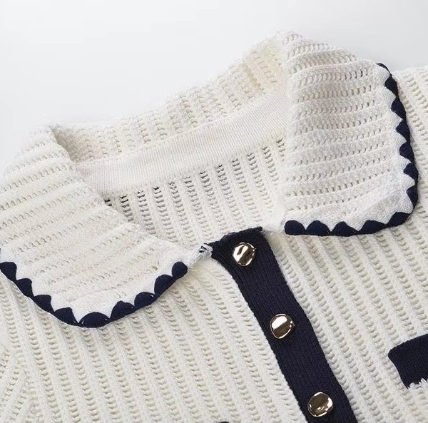 Fall New Short Sleeved Knit Sweater