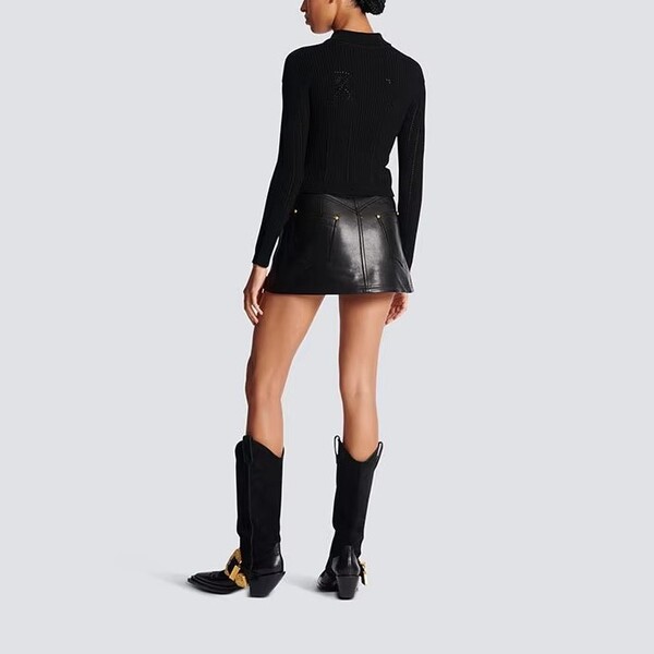 Womens Fashion Lapel Knit Top